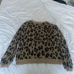 Amuse Society Animal Print Sweater